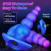 Remote Control Vibrating Anal Plug - Alien Beaded Dildo 10 Speeds, Silicone AV Wand for Men Women, BDSM Solo Play Adult Toy