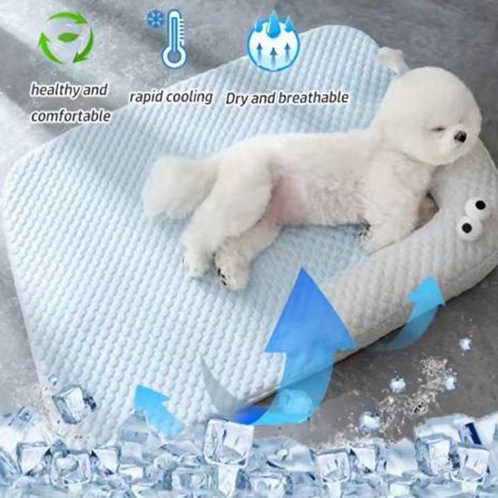 Soft Smooth Cooling Pet Sleep Mats Anti-slip Dog Cool Mat Dog Beds  for Small and Medium Pets