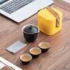 Business Retro Jiangshan Portable Travel Tea Set Light Luxury Express Cup Outdoor Ceramic Souvenir Printing