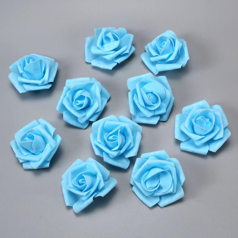 Free Shipping Foam Rose Heads - 5 Layer, 6.5cm Diameter, Artificial PE Flower Balls