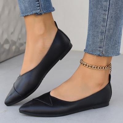Mode Damen Schuhe 2024 Heißer Verkauf Slipper Damen Ballerinas Büro Tägliche Ballerinas Damen Flach Spitz Weiche Sohle Flach mit Schuhen Damen