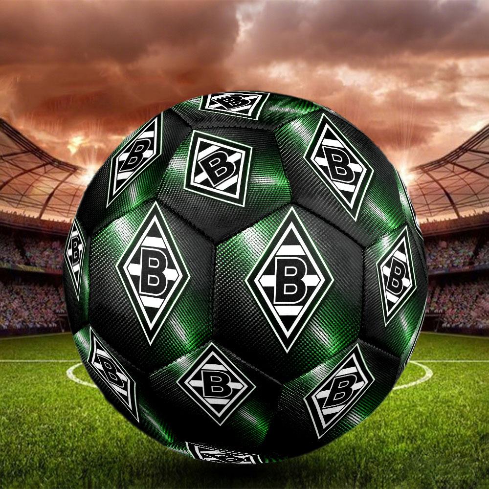 Borussia Monchengladbach Print Size 5 Soccer Ball, Standard Match Football for Sports Game and Team Practice, Ideal Gift for Soccer Fans