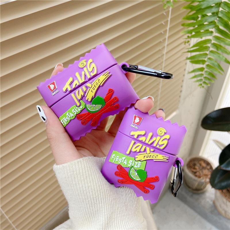 Die kreative Snack- und Getränke-AirPods Pro-Kopfhörerhülle ist kompatibel mit den kabellosen Bluetooth-Silikon-Schutzhüllen der Apple 2. und 3. Generation