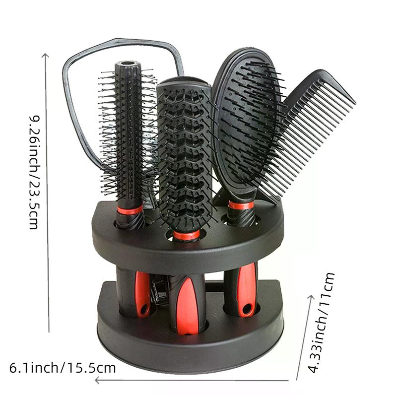5Pcs Mirror Comb Set Air Cushion Curly Hair Ribs Comb Girls Special Smooth Hair Massage Fluffy Comb