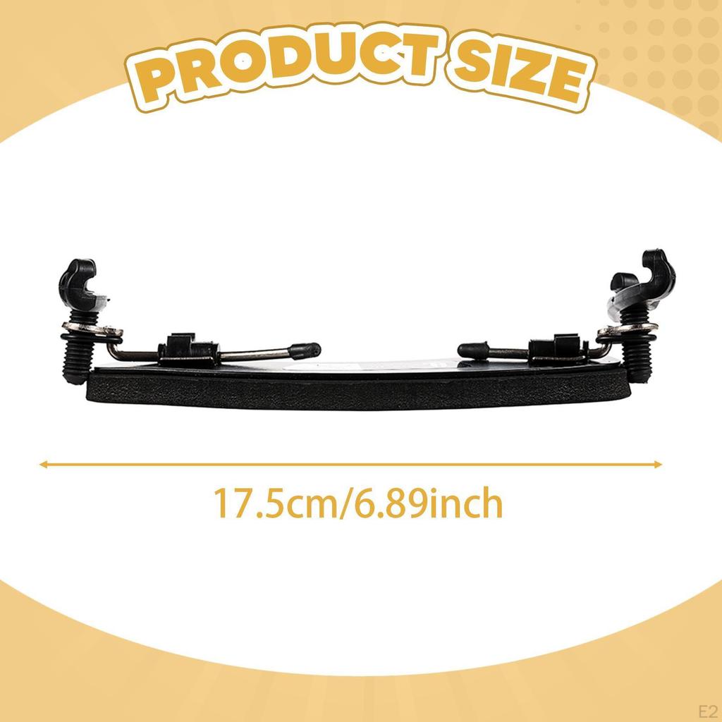 Violin Shoulder Rest Black Easy To Use Thickened Musical Instrument Accessory Pad for