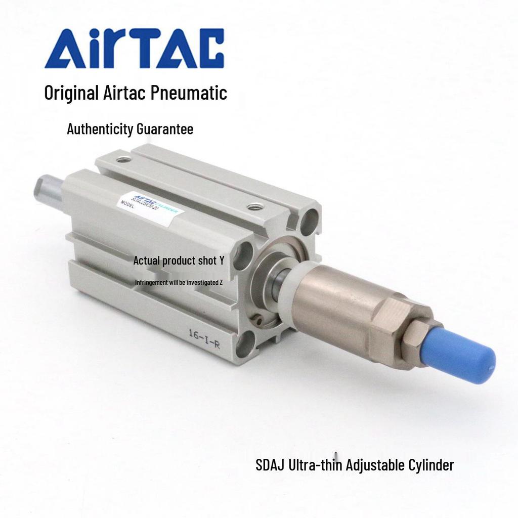 AirTAC Ultra-Thin Adjustable Cylinder SDAJ Series (Sizes: 20x5 to 30x30)