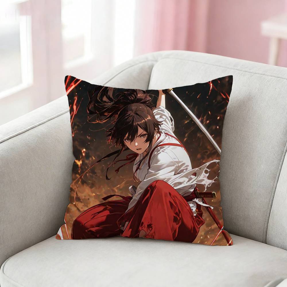 Hot Anime Hells Paradise Pillow Case Cushion Cover Throw Pillow Case For Car Sofa