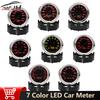 52mm Car Oil Press Meter RPM Boost Water Temp Oil Temp Air Fuel Ratio Voltage EXT Temp Meter 7 Color Backlight Gauge For 12V Car