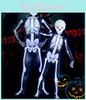 Unisex Parent-child Skeleton Man Costume Jumpsuit With Spooky Mask For Halloween Fun