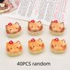 10/40PCS Cartoon DIY resin accessories, sandwich cake, cat head, cream glue hair clip, shoe buckle, keychain, pendant accessorie