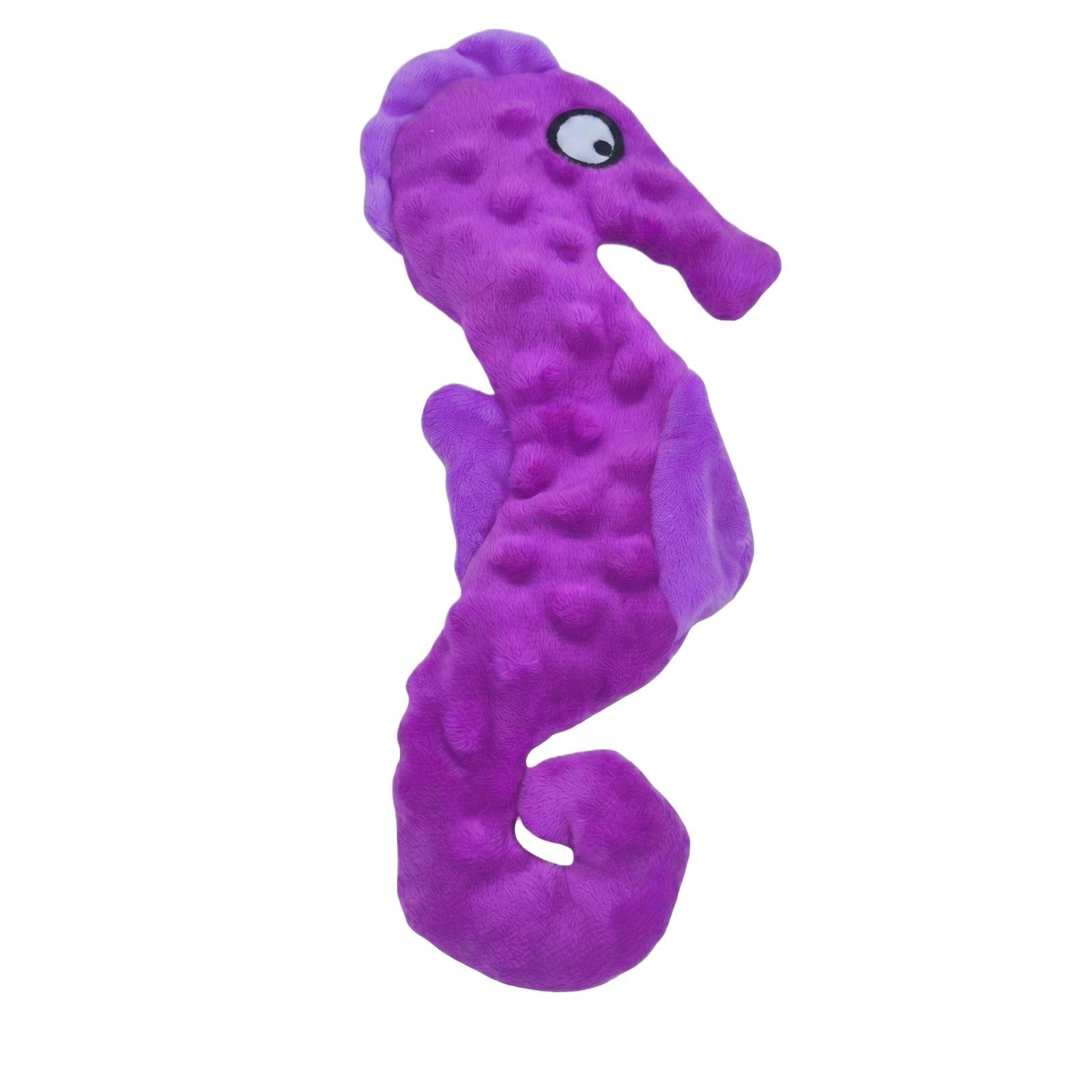 Seahorse Plush Dog Toy Durable Chew Toy with Squeaker Interactive Pet Toy for Dogs and Cats Soft Stuffed Animal Toy for Pets one size фиолетовый