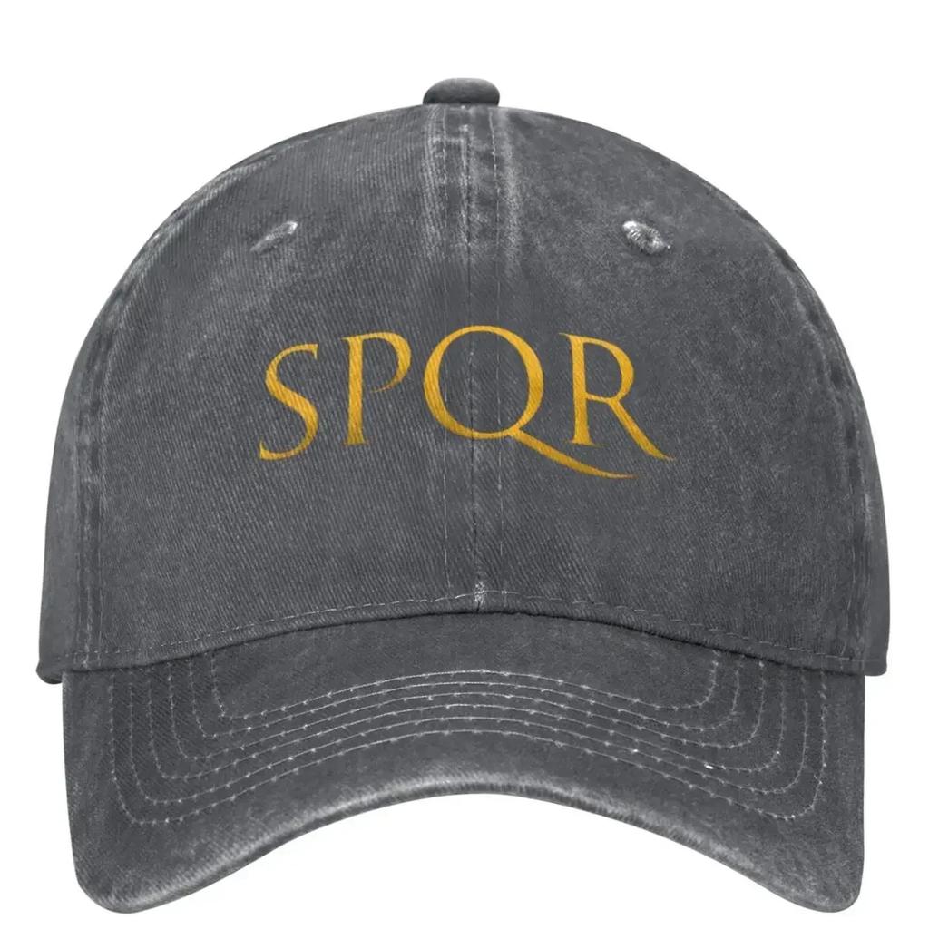 Custom Gold SPQR Casual Baseball Cap Summer Trucker Hat Dropshipping Outdoor Sport Hip Hop Hats Unisex Men Classic Baseball Caps