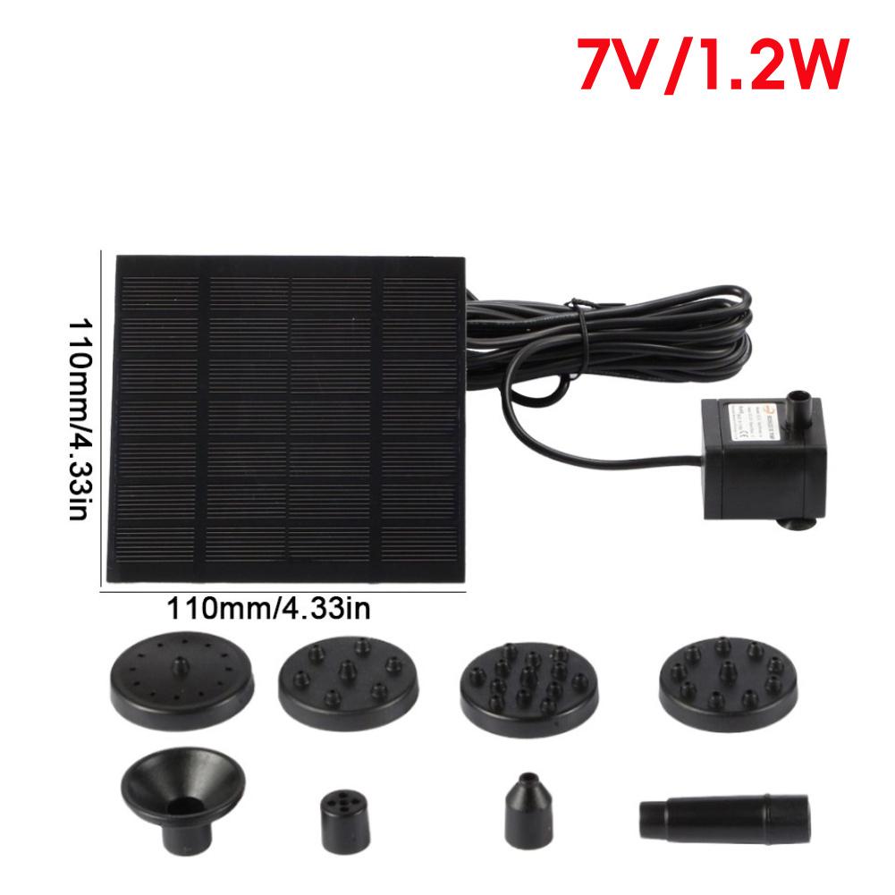 Solar Fountain Pump Water Fountain Garden Decoration Mini Solar Powered Pump Floating Water Pump for Bird Bath Aquarium Garden
