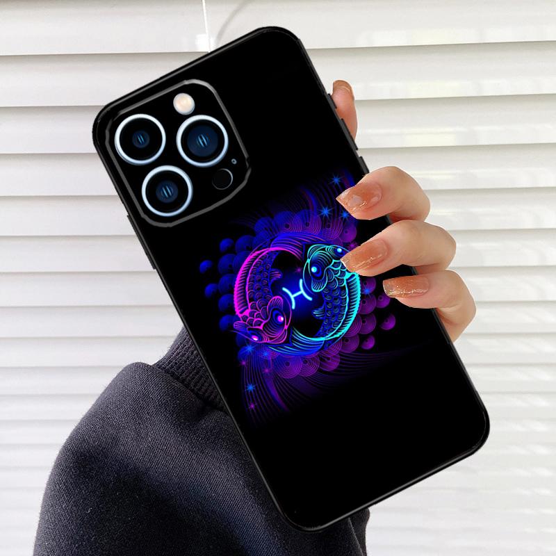 Zodiac Signs Phone Case For iPhone 16 14 13 12 11 15 17 Pro Max mini 15 16 Plus 16e 17 Air Cover Fundas