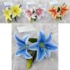 Premium Lily Fake Flowers 3d Printed For Wedding Venue And Home Styling