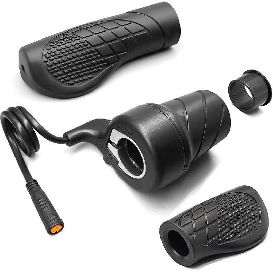 Electric Bike 20X Full Half Twist Throttle Right Handle Throttle 3PIN Female Connector For BBS01 BBS02 BBSHD Mid Motor Electric Bicycle Accelerator