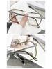 Unisex Myopia-Compatible Sunglasses with Large Retro Frame - Xiaohongshu Style #2238