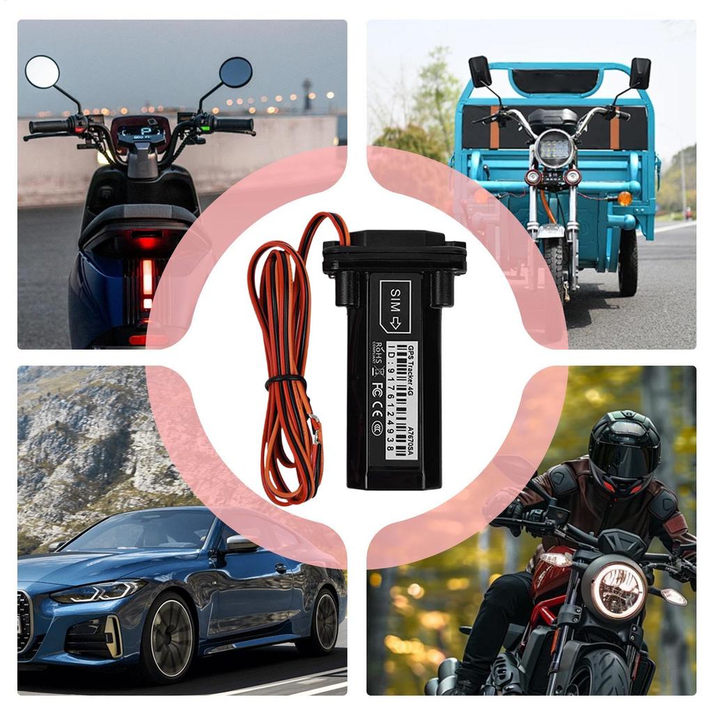 Car GPS Tracker Waterproof Motorcycle GPS Tracker Real-Time Vehicle Locator for Motorcycle Trailer Security Taxi Asset