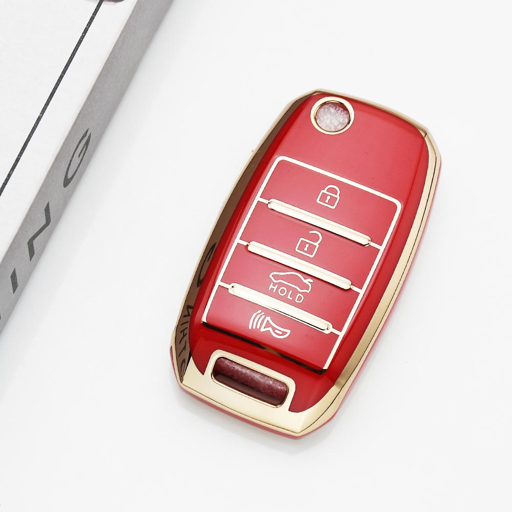 Fashion Tpu Remote Keyless Case Flip Folding Car Key Cover For Kia Ceed Sorento Cerato K2 K3 K4 K5 Sid Rio Soul Sportage