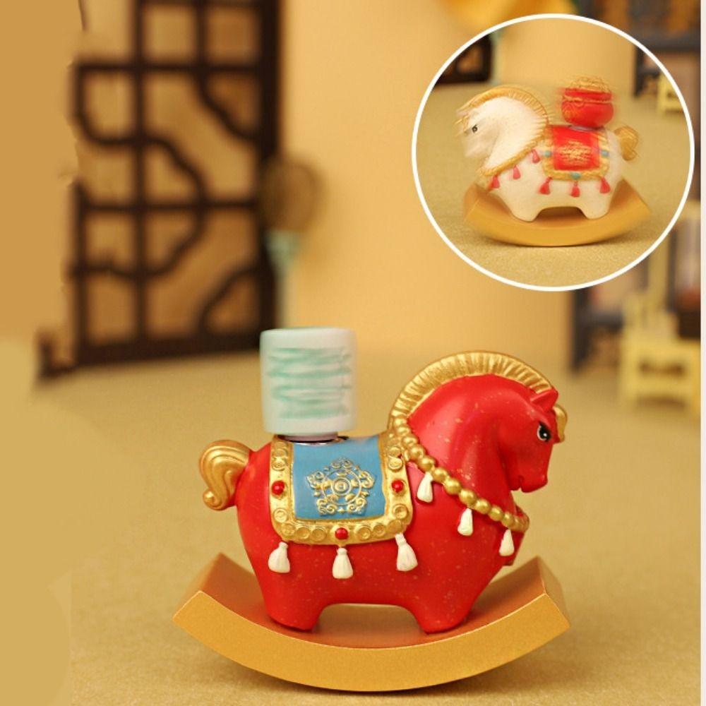 Rășină Cal Miniatură Stil Chinezesc Zodia Cal Ornamente Ornament de Birou Decor Birou