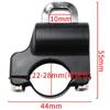 10pc Motorcycle Helmet Lock Kit Universal 22 28mm Aluminum Alloy Anti-theft Padlock with Hook for Handlebar Security
