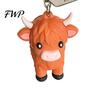 Metal Keychain A Little Highland Cow for You Keychain, 3D Resin Keyring with Birthstone Charm & Sentiment Card, Your Daily Reminder of Quiet Strength