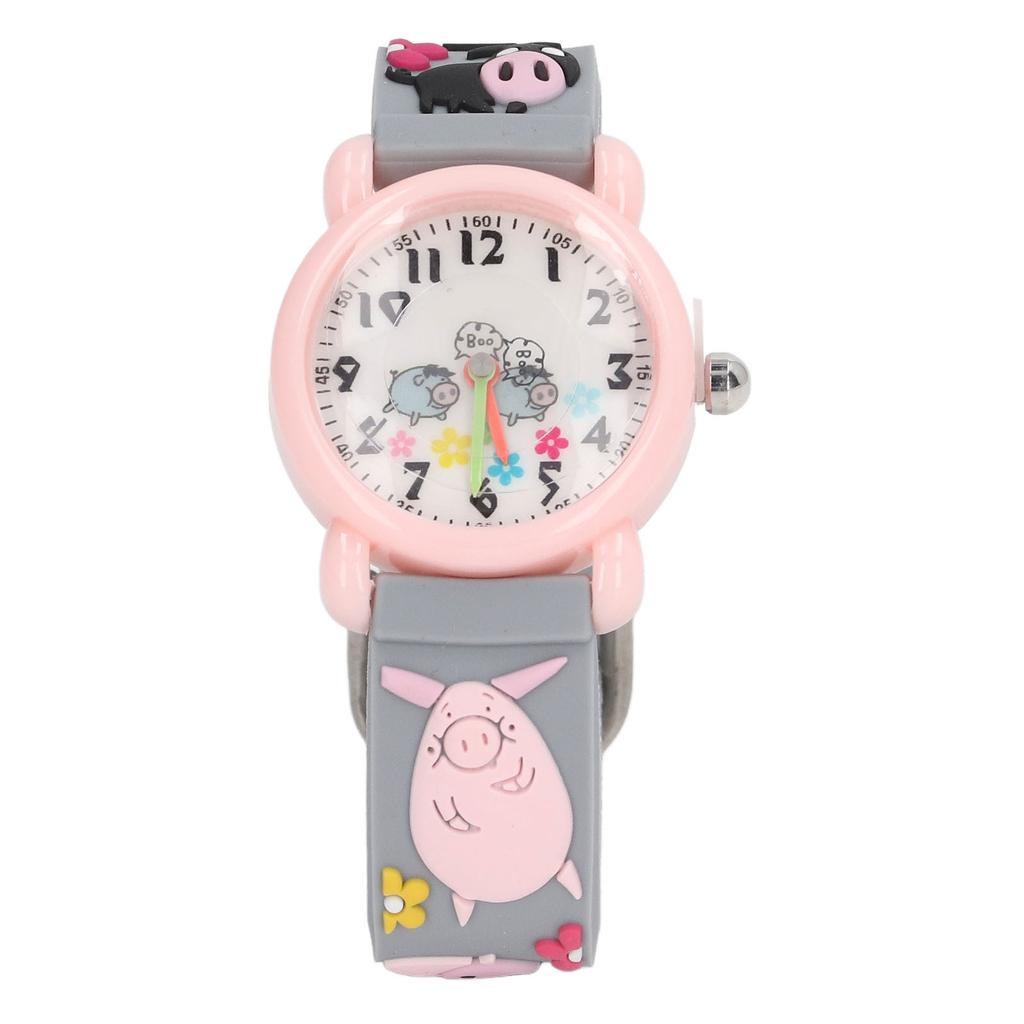 3D Cartoon Watch Toys Clear Scale Cute Decoration Waterproof Kids Watch for 3 To 8 Years Old Boy Home School