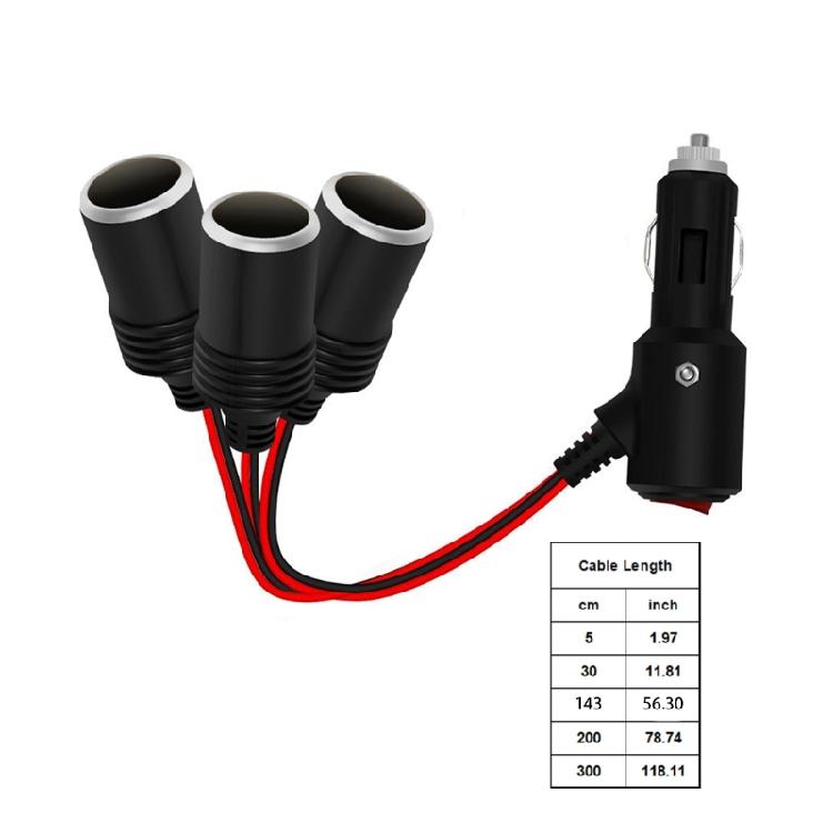 Car Power Socket Splitter Car Chargers Adapter With Switching For Dashcams Navigation And Devices Heavy Duty Constructions