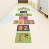 Cartoon Hopscotch Number Wall Sticker Self Adhesive Kids Bedroom Early Education Floor Decor