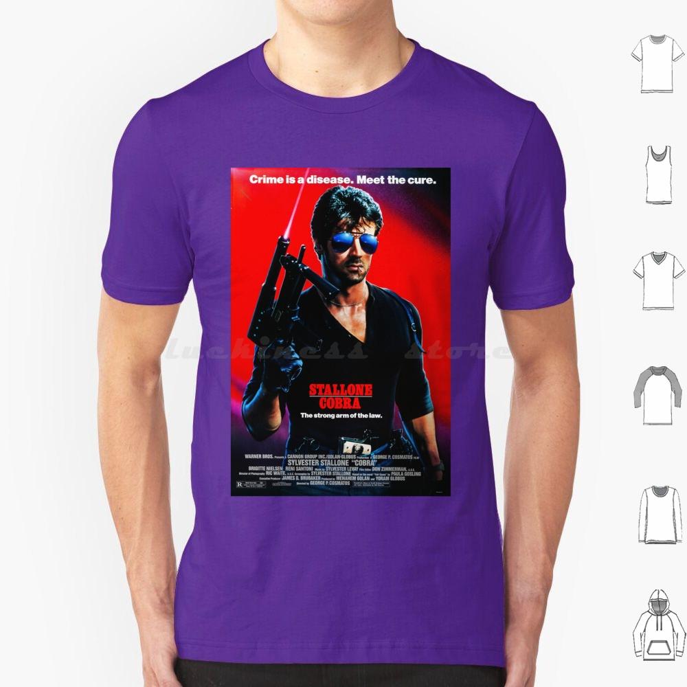 Poster T-Shirt Männer Frauen Kinder 6XL Action Boxen Cops Polizei Sylvester 90er 80er Filme Filme Vibes Cool Japanisch