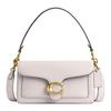 Tabby Pebble Texture Cow Leather Portable Crossbody Bag, Shoulder Bag Medium Women's White CH857-B4HA