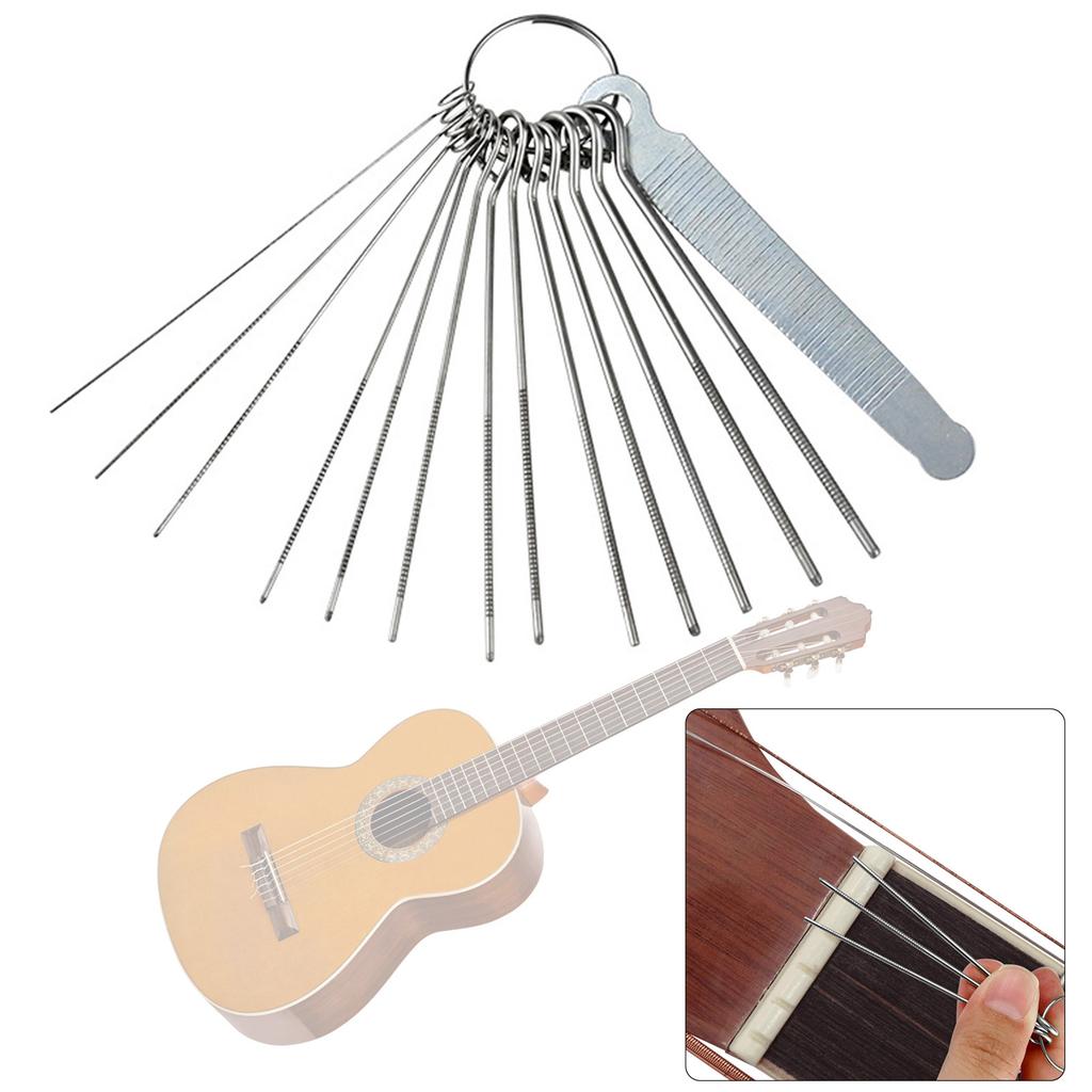 Professional Guitar Nut Slotting File String Saw Rods Guitar Repair Luthier Tool Guitar Bridge Saddle Nut Files