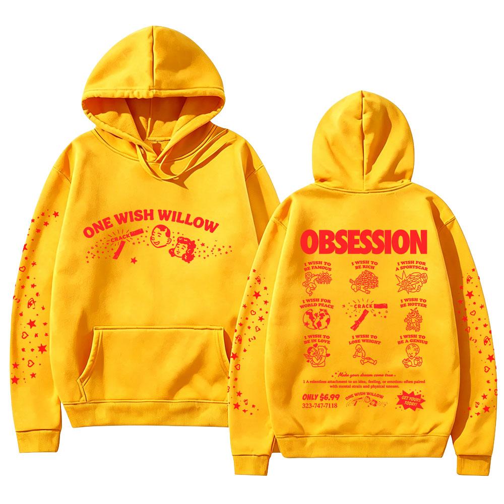 Cinegogue X Obsession One Wish Willow Hoodie Obsession Movie Merch Pullovers Casual Long Sleeve Sweatshirts Women Men Y2K Hoody