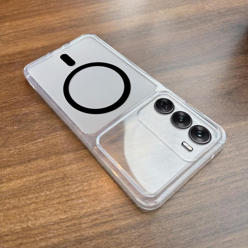 Case for OPPO Reno12 5G Anti-Fingerprint Matte Cover Big Camera Window Clear Edge Casing