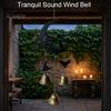 Crisp Sound Wind Chime Halloween Broomstick Witch Bells, Vintage Gothic Metal Hanging Peaceful Home Decor Ornaments for Door Wall Window Porch Indoor