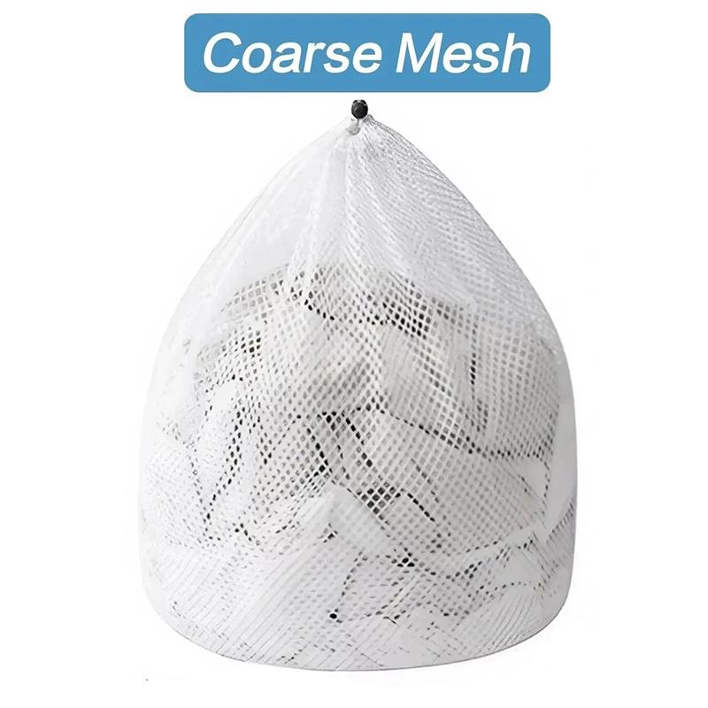 

Drawstring Laundry Bags Fine Mesh/Coarse Net Wash Bags Dirty Clothes Storage Pouch Wash Bag Protect Clothes For Washing Machine 30x40cm