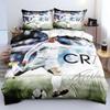 CR7 Kids Soccer Duvet Cover Set Football Stars 2/3pcs Bedding Set for Bedroom Decor Queen King Best Gifts