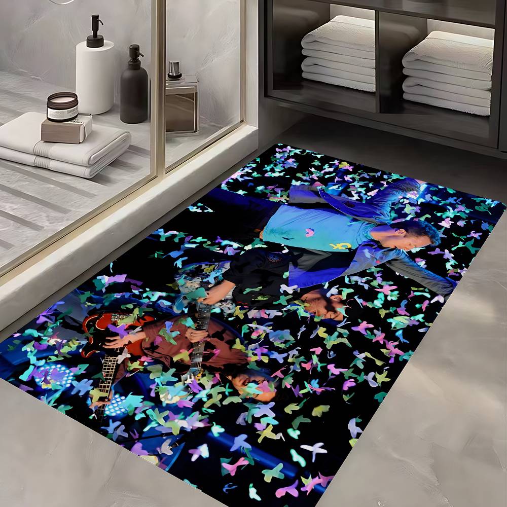 Classic Pop Rock Band C-Coldplay Kitchen Mat Cheaper Anti-slip Modern Living Room Balcony Printed Modern Home Decor