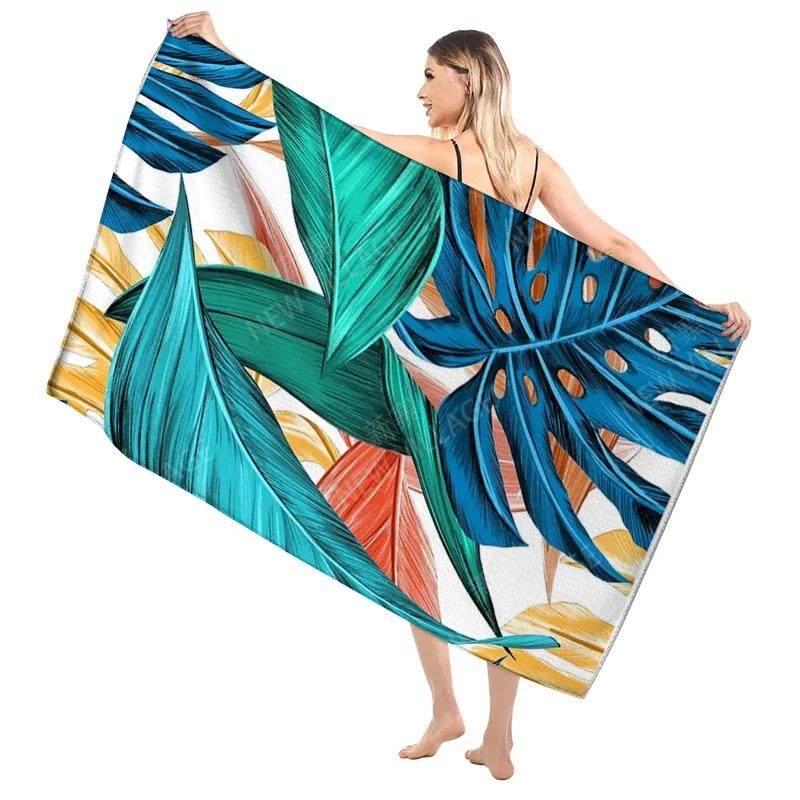Bathroom Bath towel for adults sauna Large beach towel Gym towel Large hotel woman shower quick drying microfiber simple plant