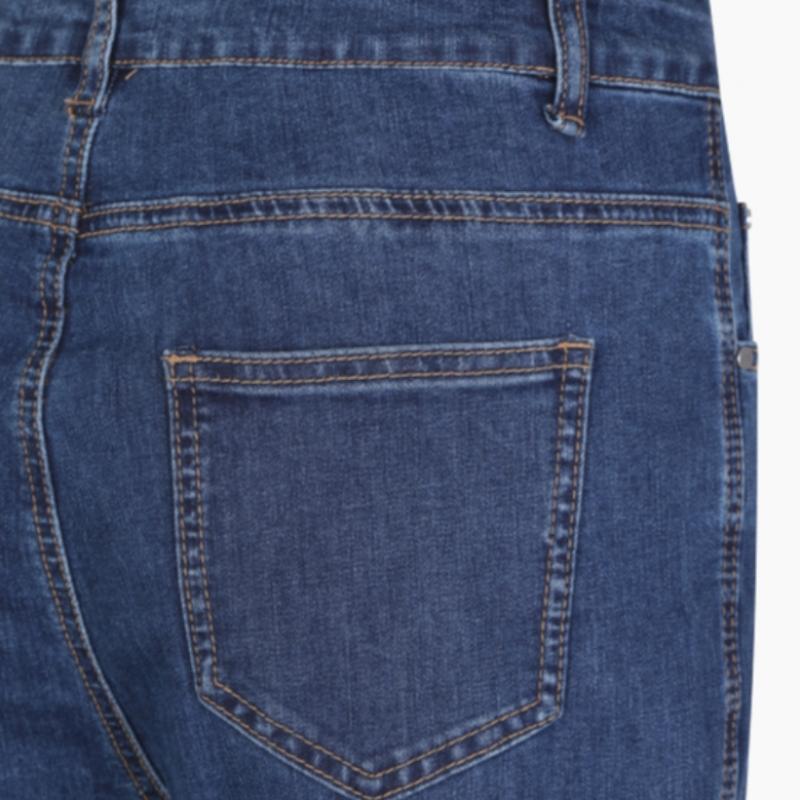  Benetton  Incisional Roll Up Straight Denim Pants Badp15341