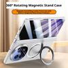 Voor Oppo Find N5 Hoesje Huidvriendelijk Mat Magnetische 360° Roterende Standaard Scharnierende Klep met Film Lensbescherming Harde Cover