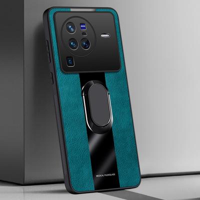 Suport Inel Husă Piele PU Pentru Vivo X80 Pro X Note 5G Husă Protecție Silicon Magnetică de Lux Husă Telefon Pentru Vivo X Note X80
