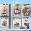 Christmas Static Cling Sticker Snowman Christmas Tree Decor Set For Store And Home Festive Decor