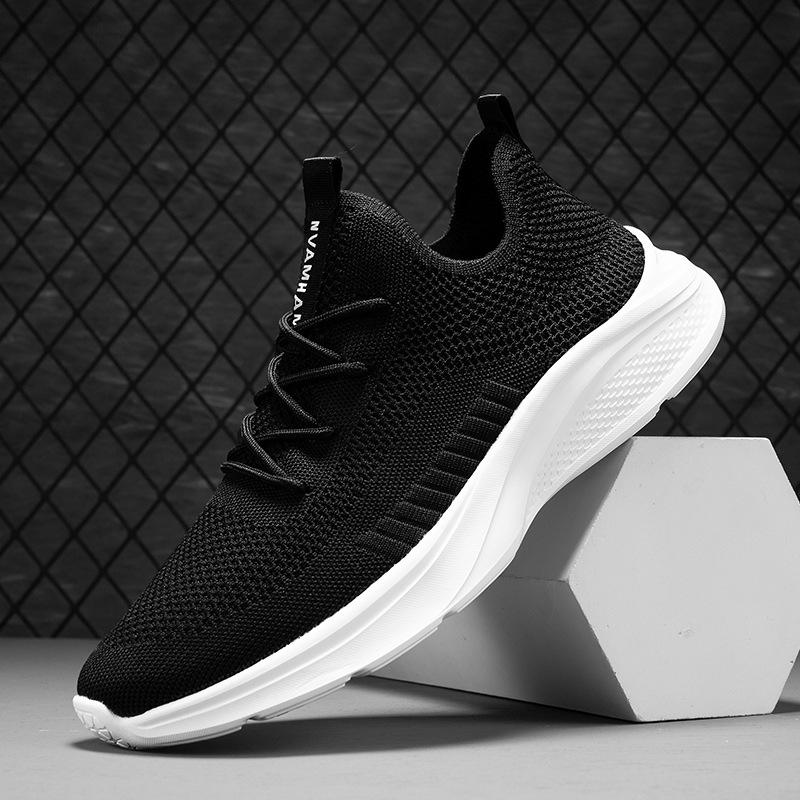 Large Size Sports Running Fly-woven Shoes Men's and Women's Sports Shoes Versatile Casual Shoes