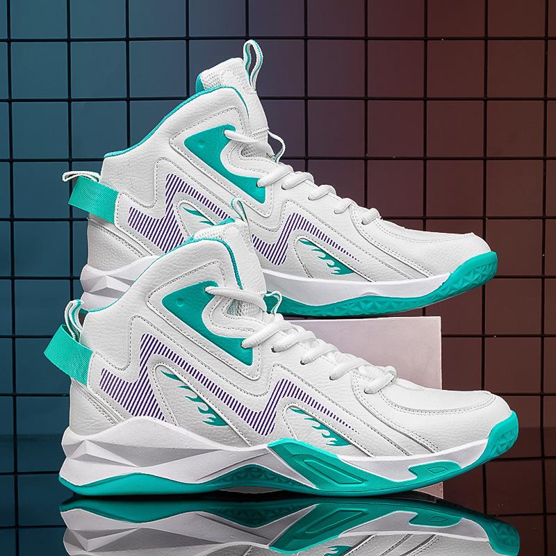 New basketball sneakers high-top youth non-slip, wear-resistant and shock-absorbing running shoes