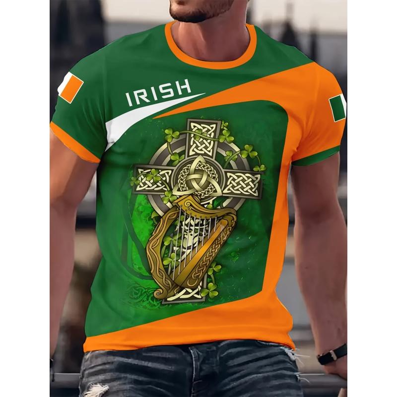 Loose Round Neck Short Sleeve Simple Versatile Top Fashion T-Shirts Men’s XS