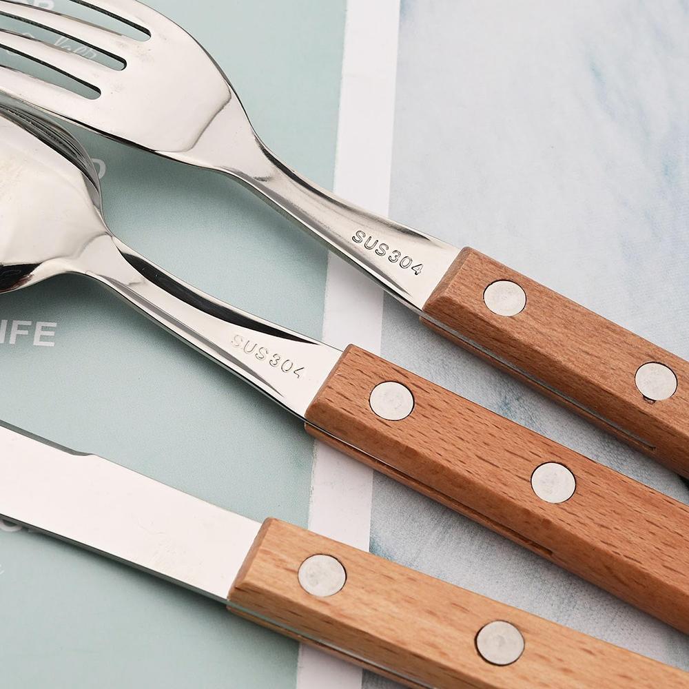 7Pcs/Set Tableware Reusable Travel Cutlery Set Camp Utensils Set 304 Stainless Steel Spoon Fork Chopsticks Straw Portable Case