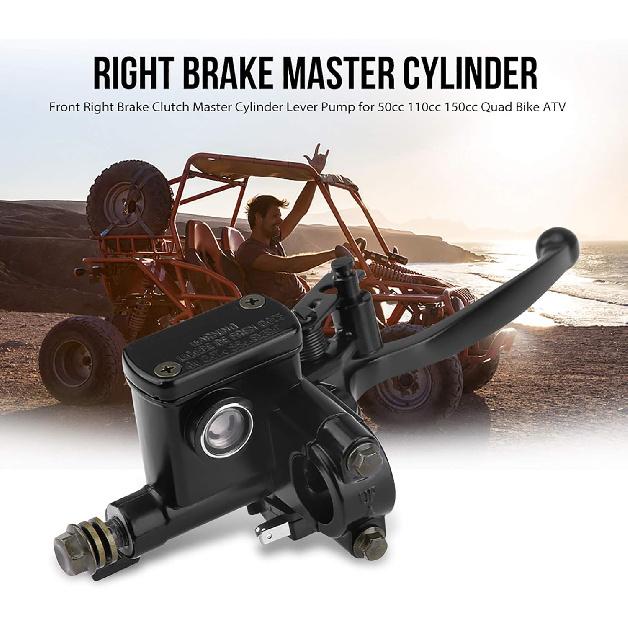 7/8" ATV BremsHauptzylinder, Dirt Bike Bremshebel Pumpe 22mm Quad Bike Bremse 50cc 110cc 150cc Quad Bike ATV