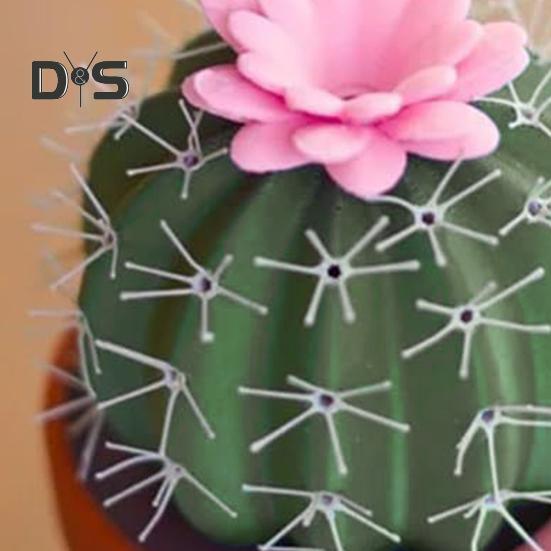 Cactus Salt And Pepper Shaker Set with Funnel Flower Design Kitchen Novelty Spice Dispenser Housewarming Gift for Foodies