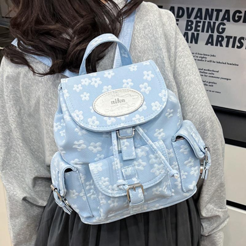 Schoolbag Korean version backpack bag women's 1011 summer new fashion college style backpack foreign style large capacity leisure travel bag
